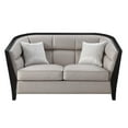 thumbnail image 3 of Acme Furniture Zemocryss Loveseat w/2 pillows, Beige Fabric (54236), 3 of 5