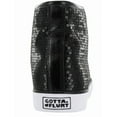 thumbnail image 4 of Gotta Flurt Girl's Disco II Hi Top Black Sequin Dance Sneaker, 4 of 4