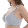 thumbnail image 4 of Txenfivo Plus Size Bras for Women Lace Push Up Full Coverage Underwire T-Shirt Bra Lightly Lined Womens Everyday Comfort Bra, 36C-50DDD, 4 of 9
