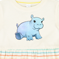 thumbnail image 4 of Inktastic Cute Baby Hippo Girls Baby Dress, 4 of 5