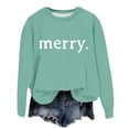 thumbnail image 1 of WEAIXIMIUNG Sweat-Shirt pour Enseignant Grande Taille Manches Longues Col Rond Imprimé de Noël Léger Hoodie, 1 of 5