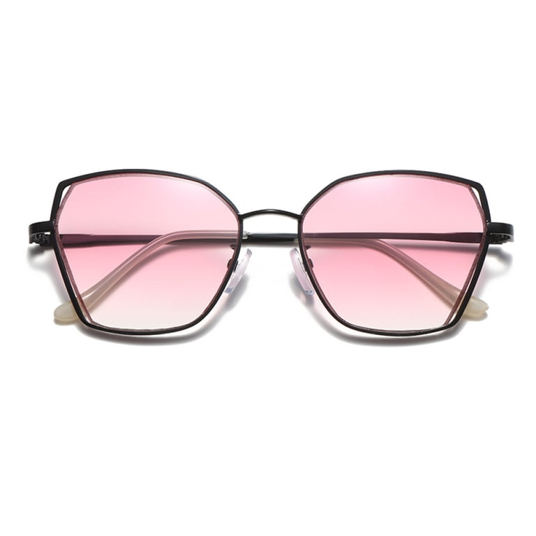 1327 Claudia 1.5 Black Pink Gadient Oversize Reading Glasses Square Concave NWT Fashion Gradient Pink Reading Glasses 1.50 for Women, Metal  main image 2