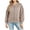 Khaki, variant on Bomber Jacket Women Zip Up Long Sleeve Sweatshirts Jackets with Pockets Solid Color Casual Outerwear Yellow M