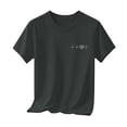 thumbnail image 3 of Bnwani Girls Shirts Printed Casual Shirt Crew Neck Comfortable Tops Dark Blue Sizes 1-13, 3 of 7