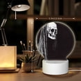 thumbnail image 6 of Balery Gothic Skull Drape Pattern Acrylic Night Light Gift with 3 Color ModesTouch-Sensitive LED Lamp Perfect Gift for Mother's Day, Birthday, or Christmas, 6 of 9