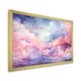 thumbnail image 2 of Designart "Pastel Sky Palette Pink and Blue Hues I" Landscapes Framed Wall Art Decor - Traditional Pink Sky Entryway Framed Wall Art, 2 of 6