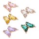 thumbnail image 5 of 5 unids chic metal mariposas encantos brillante bricolaje cristal joyería colgantes decoración, 5 of 5
