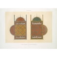 thumbnail image 2 of Émile Prisse d'Avennes 14x11 Gold Ornate Wood Frame and Double Matted Museum Art Print Titled - Arabesques; Twin Pages of a Moorish Qoran (18th Century); 6 (1877), 2 of 4