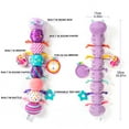 thumbnail image 7 of Baby Toys 0-6-12 Months, Sensory Soft Musical Caterpillar Rattle Toddlers Toy Gifts for Newborn 1 2 Year Old Boys Girls, Purple, 7 of 7