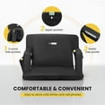 2x 24.5'' Stadium Seat Competition Bleacher Chair Cushion 6 Reclining