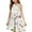 #A31-Beige, variant on Abcomgle Girls Dresses Size 10-12 Casual Halter Neck Sleeveless Midi Dress Floral Print A-line Sundresses Swing Dresses 3-4 Years,Beige