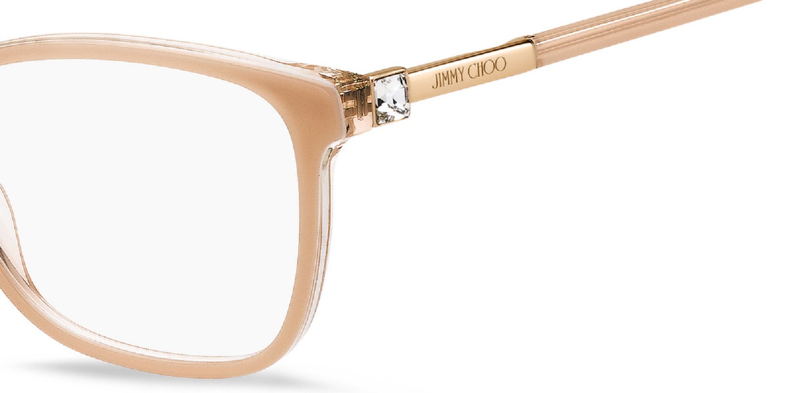 JIMMY CHOO キャットアイフレムメカネ JC333 DDB Jimmy Choo JC333 - DDB Rame Dorato | Occhiale Da Vista Donna