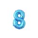 thumbnail image 2 of Advancent 16 pulgadas Tamaño grande Oro Plata Rosa Oro Número Globo Cumpleaños Decoraciones para fiestas de bodas Globos de aluminio Niño Niño Juguete Kits de decoración para fiestas impreso azul ocho, 2 of 6