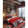 thumbnail image 4 of Merry Christmas Flannel Blanket for Bed,Travel and Camping, Snowman Xmas Tree Super Soft Cozy Blanket for All Seasons 30"x 40", 4 of 6