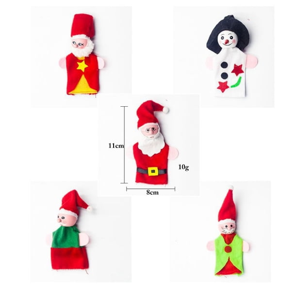 10 Pièces Marionnettes à Doigts Noël UPKOCH - Jouets Éducatifs Enfants Garçons Filles