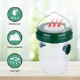 thumbnail image 5 of Paquete de 2 trampas solares para avispas, matamoscas alimentadas por energía Solar, colgantes con luz LED UV, trampa reutilizable para abejas, atrapamoscas para exteriores para avispones, 5 of 5