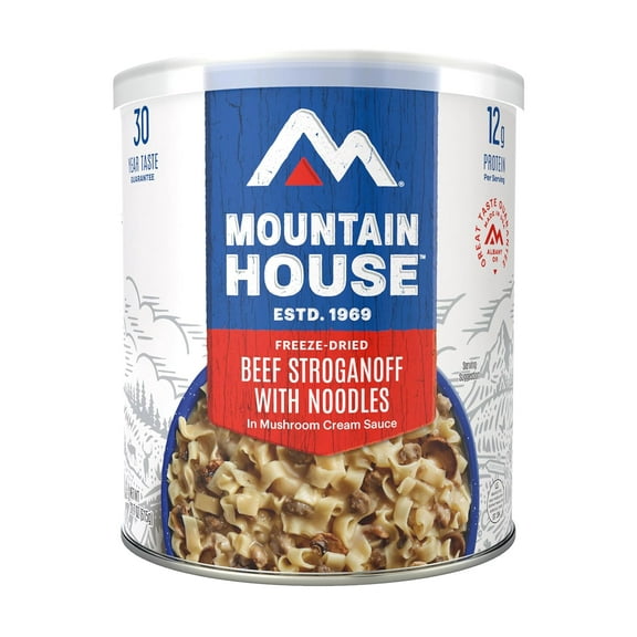 Mountain House Beef Stroganoff with Noodles | Freeze Dried Survival & Emergency Food for Camping Hiking and Backpacking | #10 Can