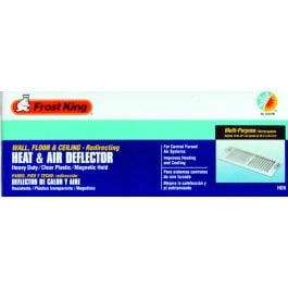 

2PC Frost King Frost King HD5 Heat and Air Deflector 10 to 14 Inch 9-3/8 Inch Plastic Clear