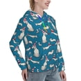 thumbnail image 6 of Lsque Festive Dachshund Fun Pattern Casual Women's Hoodie,Hooded Sweatshirt with Kangaroo Pocket,Pullover Hoodie with Eye-catching Drawstrings-XX-Large, 6 of 7