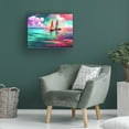 thumbnail image 3 of Canvas Wall Art - RomantzArt 'Rainbow Sails 4' Wall Art for Living Room, Bedroom, or Office Décor by Trademark Fine Art - 24 x 18 Inches, 3 of 4