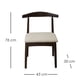 thumbnail image 2 of Ilios Innova | Paquete de 2 Sillas Nordico de Comedor, Estructura de Madera de Caucho Color Nogal, Asiento Tapizado en Beige, Estilo Mid Century Moderno, 2 of 9