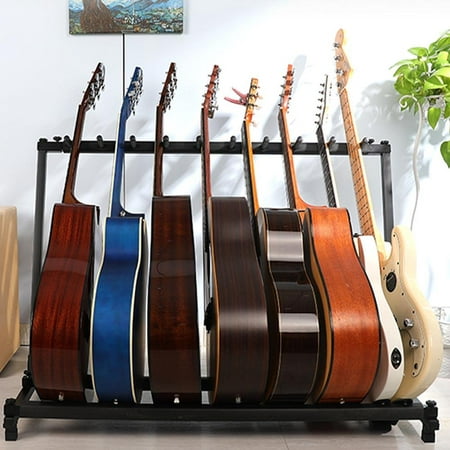 Dilwe Sturdy Metal Guitars Display Stand Rack Organizer Holder Instrument Accessory, Guitar Holder, Guitar Display