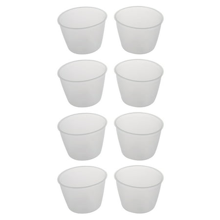 

4X Plastic 120Ml Electric Cooker Rice Measuring Cup 2Pcs Clear White
