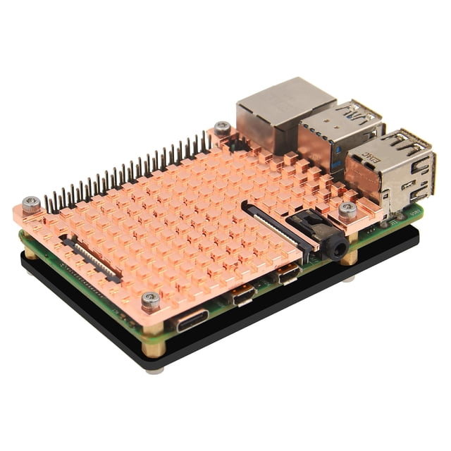 Disipador Geekworm H402 de cobre de 4 mm de grosor para Raspberry Pi 4