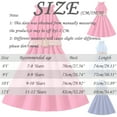 thumbnail image 3 of Girls Dresses 11-12 Years Solid Color Hanging Neck Waist Collection Princess Fashion Outwear A Line Hot Pink Sundress, 3 of 5