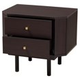 thumbnail image 2 of Mesa auxiliar Baxton Studio Norwood Espresso con 2 cajones de madera, 2 of 9