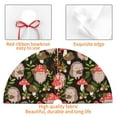 thumbnail image 3 of KLL 36" Christmas Tree Skirt Edgehog and Mushrooms Xmas Tree Skirts Mat for New Year Xmas Holiday Party Indoor Outdoor Home Decoration, 3 of 5