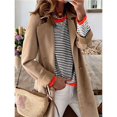 thumbnail image 5 of Womens Sweaters Long Sleeve Crew Neck Color Block Striped Casual Knitted Pullover Tops Black & Red XL, 5 of 9