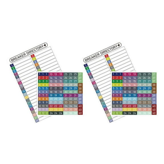 ETEREAUTY Reusable Weatherproof Electrical Panel Labels Stickers for Home Breaker Boxes