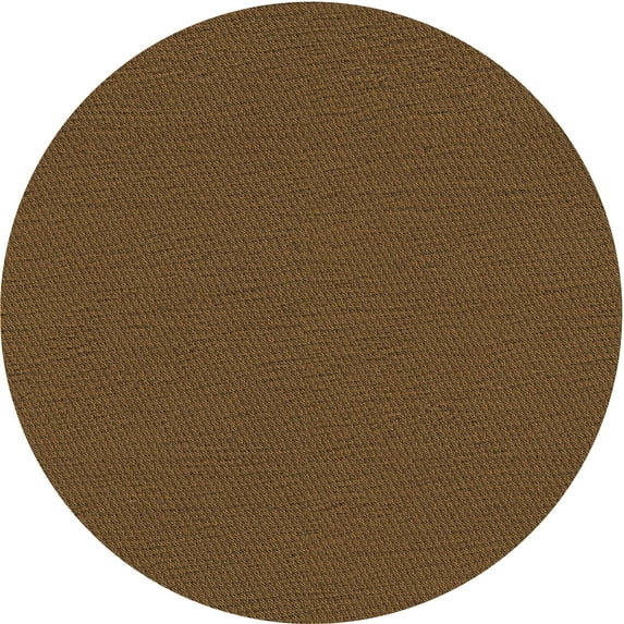 Ahgly Company Machine Washable Indoor Round Transitional Red Brown Area Rugs, 3' Round