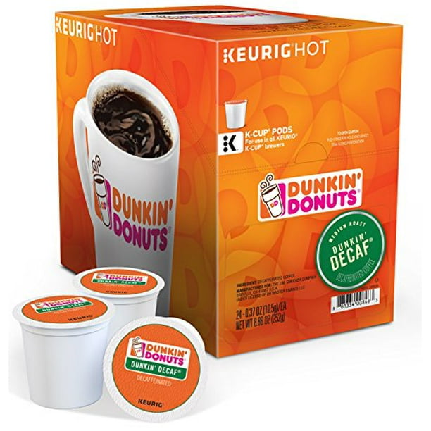 Dunkin' Donuts Decaf KCup Coffee Pods, 24 Count