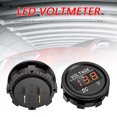 thumbnail image 2 of D1 Coche Motocicleta DC 12-24V Panel digital Voltímetro Medidor de voltaje (naranja) Ndcxsfigh Accesorios para autos y motos, 2 of 9
