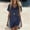 Navy, variant on YODETEY Women Summer Dresses V Neck, Women's Casual Cotton Linen Midi Shift Dress,Women's & Women's Plus Brown,Size S-5XL