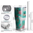 thumbnail image 6 of 30oz Great Pyrenees Dog and Flower Tumblers Stainless Steel Tumbler with Lid and Straw,Vacuum Insulated Double Wall Travel Tumbler Cups Mug with Cleaning Brush for Coffee,Tea, 6 of 7
