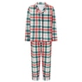 thumbnail image 2 of Hirigin Store Family Matching Christmas Pajamas Set Plaid Print Holiday Pajamas Sleepwear Tops Pants Dress, 2 of 10