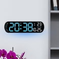thumbnail image 3 of AMLESO Digital Alarm Clock 12/24H Colorful Ambient Light for Bedroom Classroom Dorm Blue, 3 of 7