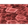 thumbnail image 1 of Ahgly Company Indoor Rectangle Patterned Shocking Orange Area Rugs, 6' x 9', 1 of 6