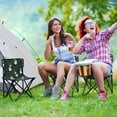 thumbnail image 6 of 600D Oxford Camping Chair Portable Foldable Chair Supports 220 lbs for Picnic, Fishing, Backpacking Snowmen and Candy Canes Pattern, 6 of 8