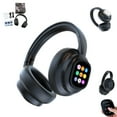 thumbnail image 2 of X1 PRO AI Translation Wireless Headphones With Movable LCD Screen Wireless Over Ear Headphones With Screen Headphones Headset Real 115 Language, 2 of 9