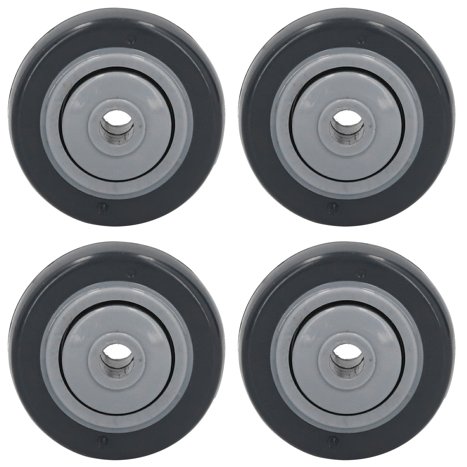 4PCS 1.5inch Silent Caster Wheels,PU Directional Caster Wheels,Anti-Winding,Soft,Wear‑Resistant,for Supermarkets Factory 