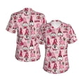 thumbnail image 3 of Goofa Garden Gnomes Pattern Women's Slim-Fit Short-Sleeve V-Neck T-Shirt,Classic-Fit Short-Sleeve V-Neck T-Shirt-3X-Large, 3 of 5