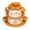 Brown, variant on 4Pcs Ceramic Tableware Set,Unique Bakery-Themed Handpainted Plates and Bowls Set with Handle and Lid, Chip & Crack Resistant,Oven & Dishwasher & Microwave Safe Dishes Utensil Flatware