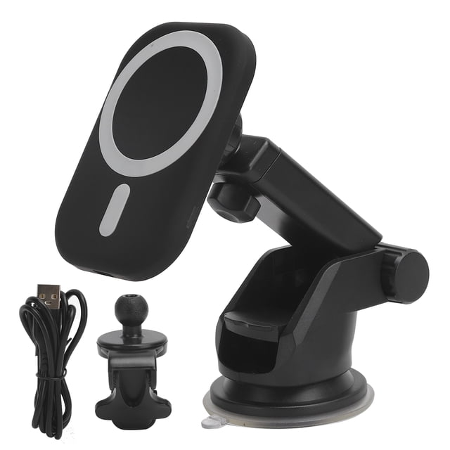 Soporte de carga magnético del cojín del teléfono inalámbrico del cargador 15W del soporte del coche del teléfono para el iPhone 12
