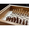 thumbnail image 4 of Rustic Chess and Checkers Table with removable glass top - chess and checkers pieces included, 4 of 10