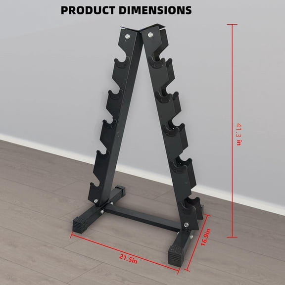 Acekid Dumbbell Rack Stand, A Frame Weight Rack for Dumbbells, Space Saver Storage Organizer for Home Gym