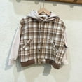 thumbnail image 3 of GYRATEDREAM Toddler Baby Boys Girls Plaid Shirts Jacket Long Sleeve Coat Lapel Button Down Shirt Top Outwear Clothes for 9-10Y Multi-color, 3 of 9